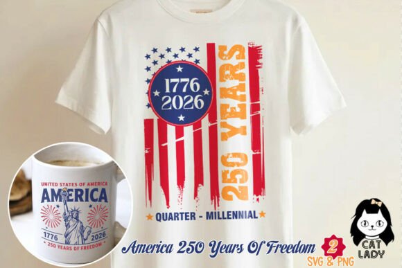 America 250 Years Freedom SVG PNG