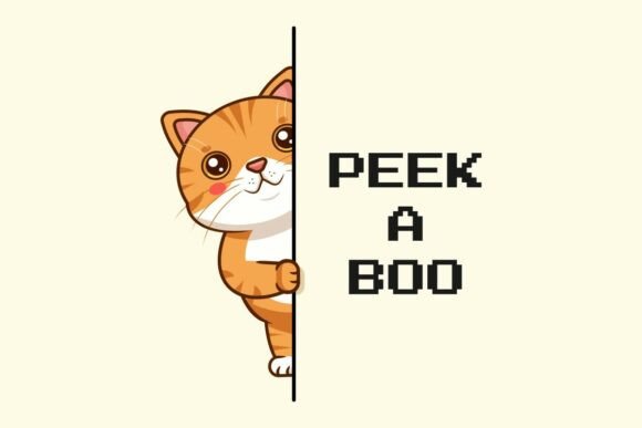Cute Orange Tabby Cat Peeking Out