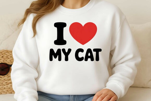 I Love My Cat PNG