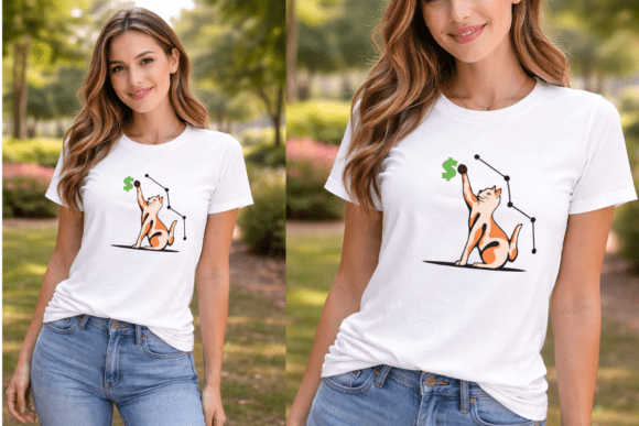 T Shirt Design - Cat Money